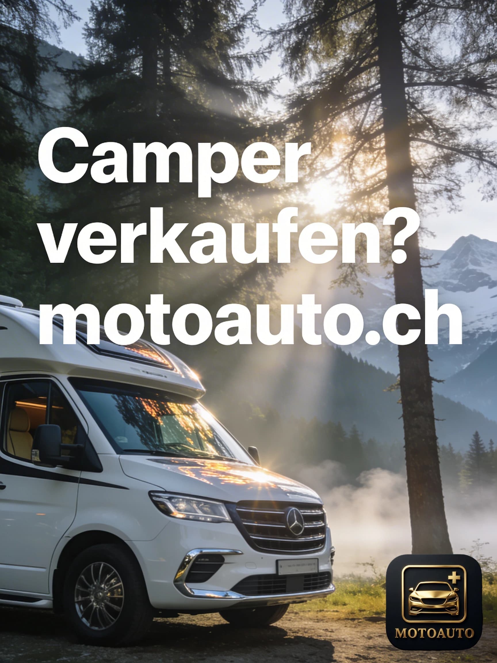 Ein Beispiel für die Ankündigung eines Campers